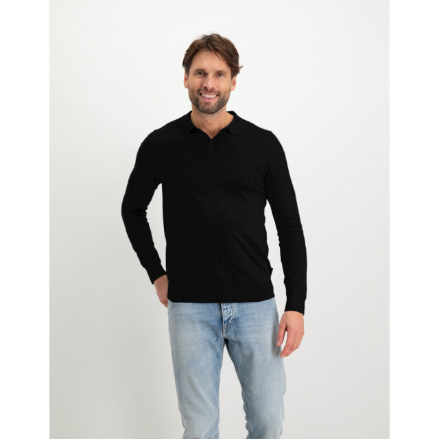 Saint Steve Berend 19478 black gebreidde polo 19478 Black/Berend large