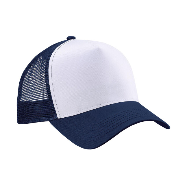 Beechfield Snapback trucker-cap voor volwassenen UTFK1457_frenchnavywhite large