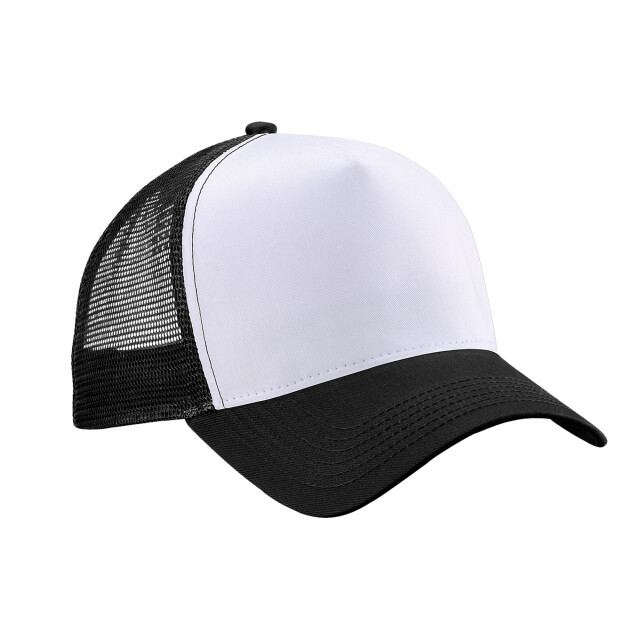 Beechfield Snapback trucker-cap voor volwassenen UTFK1457_blackwhite large