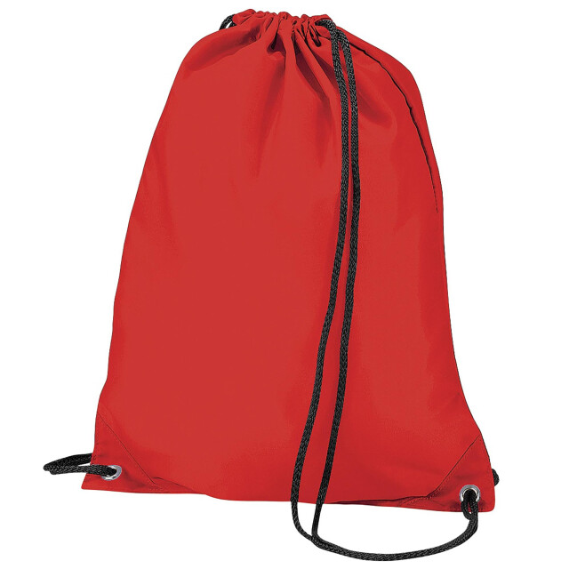 Bagbase Budget waterbestendige sport gymsac-trekkoordzak (11 liter) UTFK212_red large