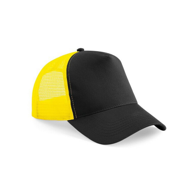 Beechfield Snapback trucker-cap voor volwassenen UTFK1457_blackyellow large