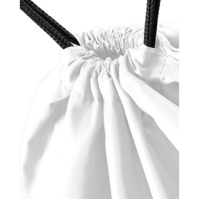 Bagbase Budget waterbestendige sport gymsac-trekkoordzak (11 liter) UTFK212_white large