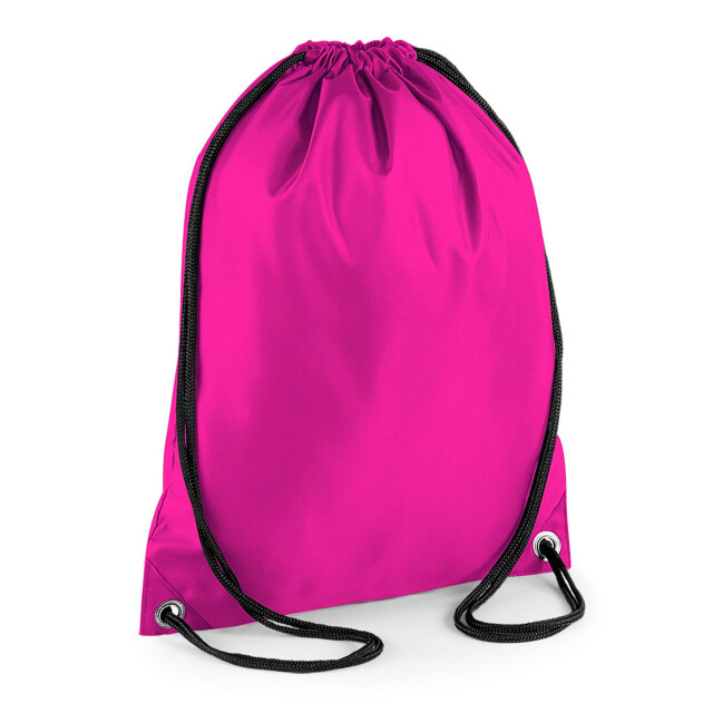 Bagbase Budget waterbestendige sport gymsac-trekkoordzak (11 liter) UTFK212_fuchsia large