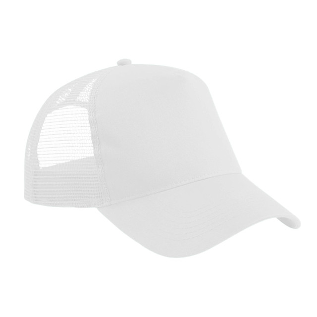 Beechfield Snapback trucker-cap voor volwassenen UTFK1457_white large