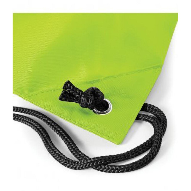 Bagbase Budget waterbestendige sport gymsac-trekkoordzak (11 liter) UTFK212_lime large