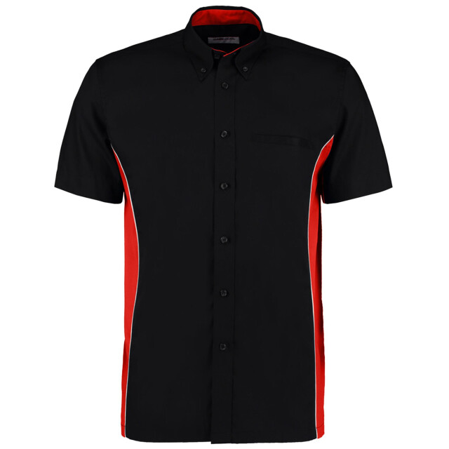 Gamegear Herensporters shirt met korte mouwen / herensportkleding UTFK372_blackredwhite large