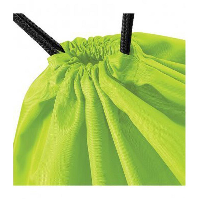 Bagbase Budget waterbestendige sport gymsac-trekkoordzak (11 liter) UTFK212_lime large