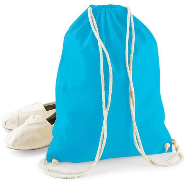 Westford Mill Katoenen gymsac-zak 12 liter UTFK958_surfblue large