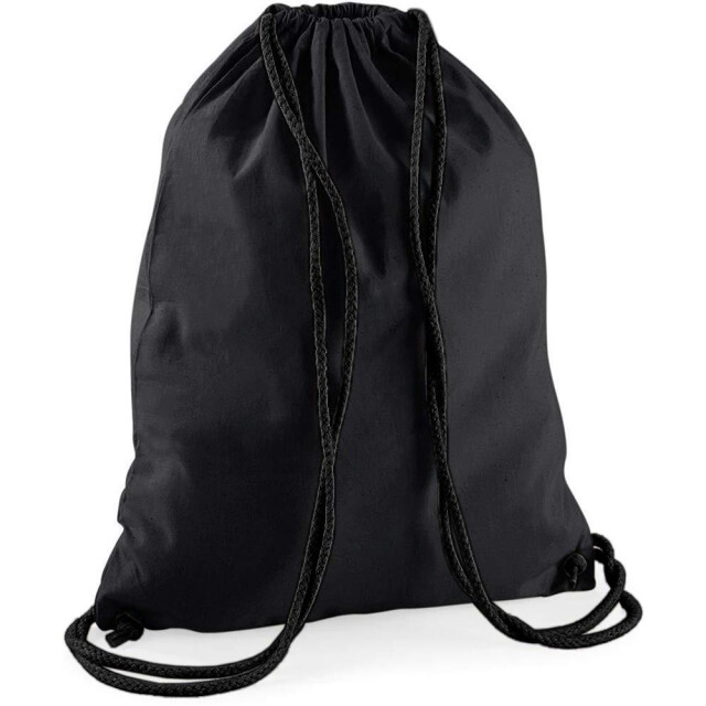 Westford Mill Katoenen gymsac-zak 12 liter UTFK958_blackblack large