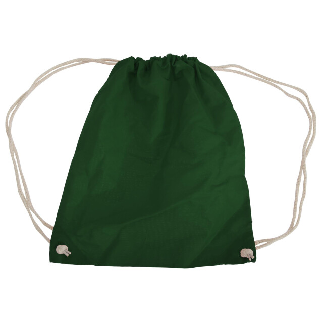 Westford Mill Katoenen gymsac-zak 12 liter UTFK958_bottlegreen large