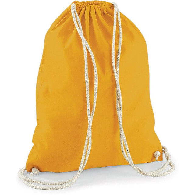 Westford Mill Katoenen gymsac-zak 12 liter UTFK958_mustard large