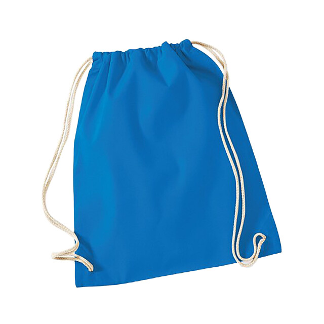 Westford Mill Katoenen gymsac-zak 12 liter UTFK958_sapphireblue large