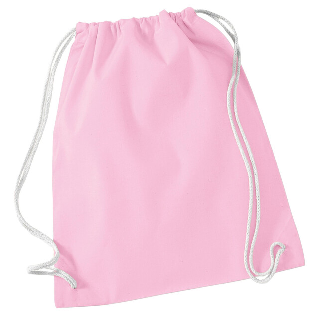 Westford Mill Katoenen gymsac-zak 12 liter UTFK958_classicpinkwhite large