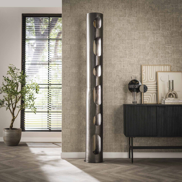 Hoyz vloerlamp organic Ø30 cylinder xxl nikkel 2911559 large