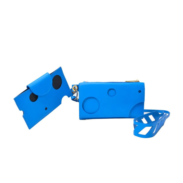 Off White Telefoon hoesje leren schoudertas Off-White Blauw Telefoon Hoesje Leren Schoudertas large