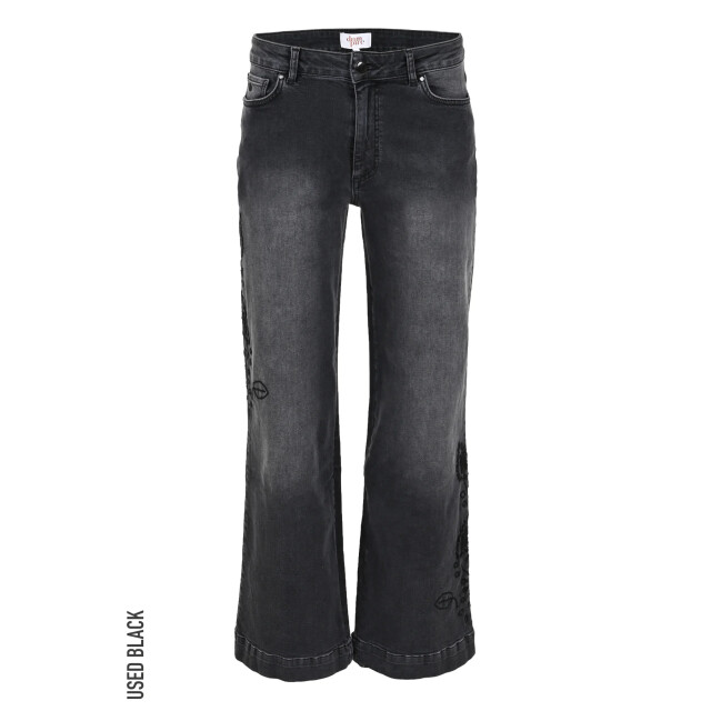 DNM Cooper jeans used black emboidered DNM PURE Cooper jeans Used Black Emboidered large