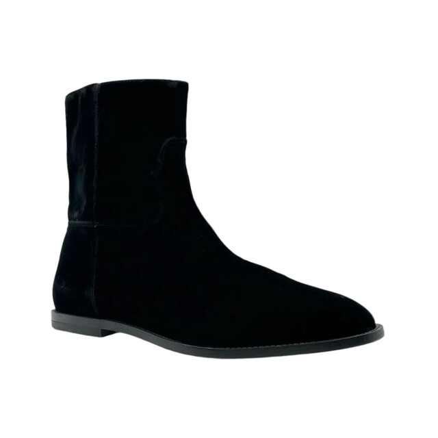 Off White Kalfsleren suede laarzen Off-White Zwart Kalfsleren Suede Laarzen large