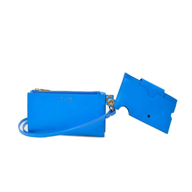 Off White Telefoon hoesje leren schoudertas Off-White Blauw Telefoon Hoesje Leren Schoudertas large