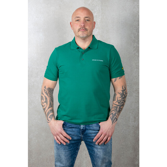 Lyle and Scott Embroidered polo t-shirt 110.40.0211 large