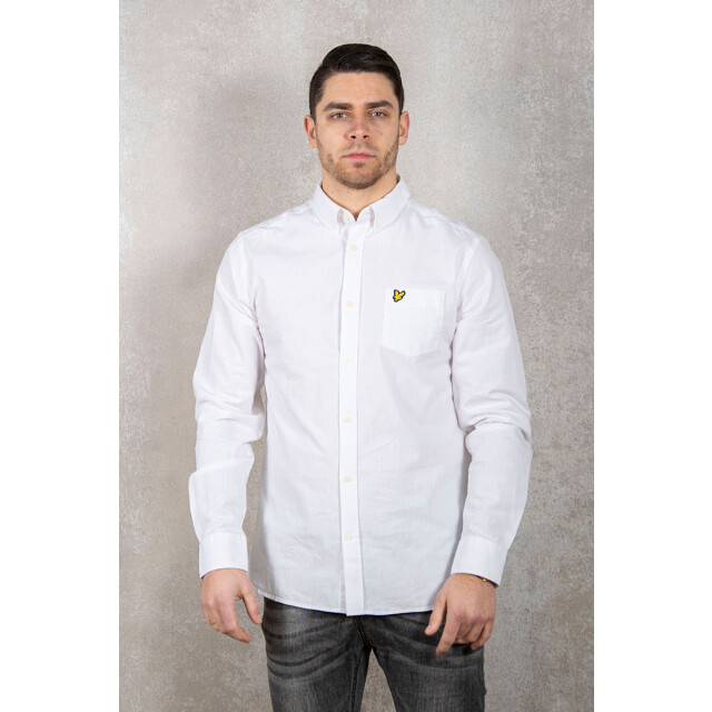 Lyle and Scott Cotton linen button down shirt 120.00.0033 large