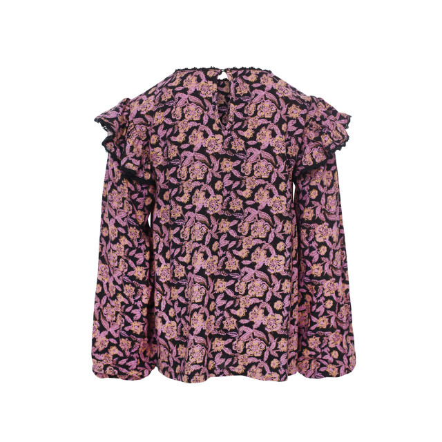 Looxs Revolution Viscose wijde blouse autumn flower voor meisjes in de kleur 2431-7150-960 large