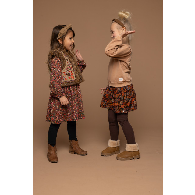 Looxs Revolution Gilet borduursels imitatie bont voor meisjes in de kleur 2431-7035-407 large