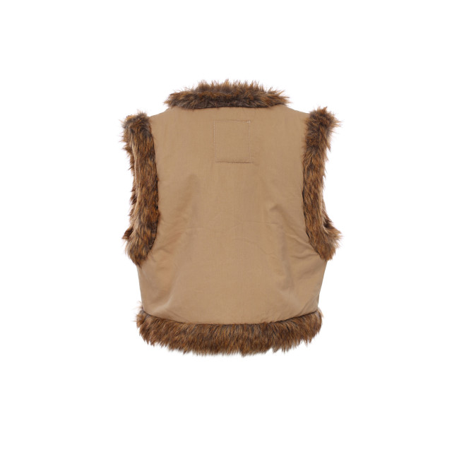 Looxs Revolution Gilet borduursels imitatie bont voor meisjes in de kleur 2431-7035-407 large