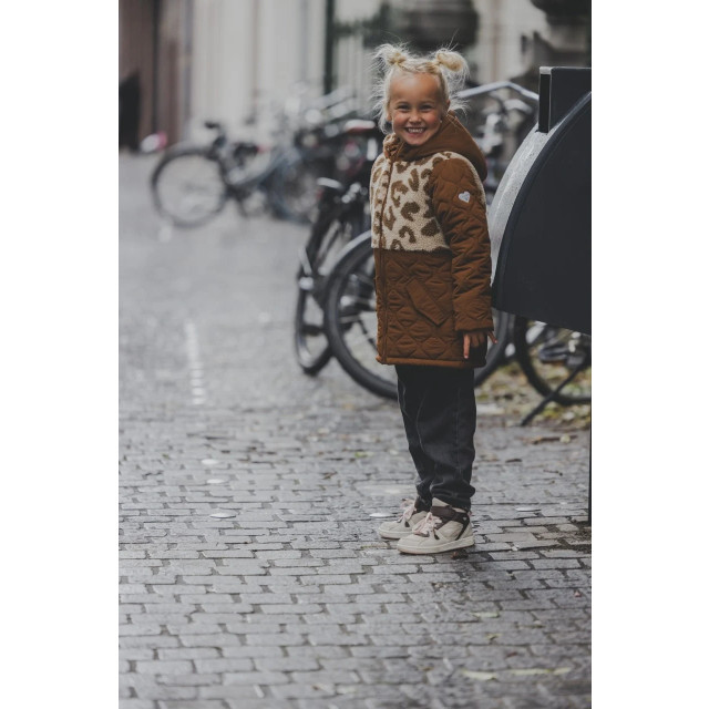 Looxs Revolution Parka little caramel teddy voor meisjes in de kleur 2431-7230-871 large