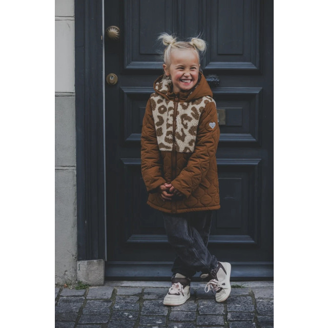 Looxs Revolution Parka little caramel teddy voor meisjes in de kleur 2431-7230-871 large