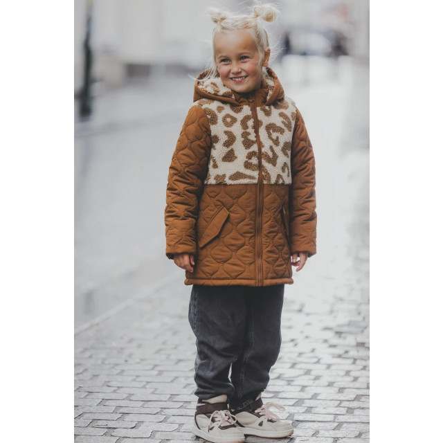 Looxs Revolution Parka little caramel teddy voor meisjes in de kleur 2431-7230-871 large