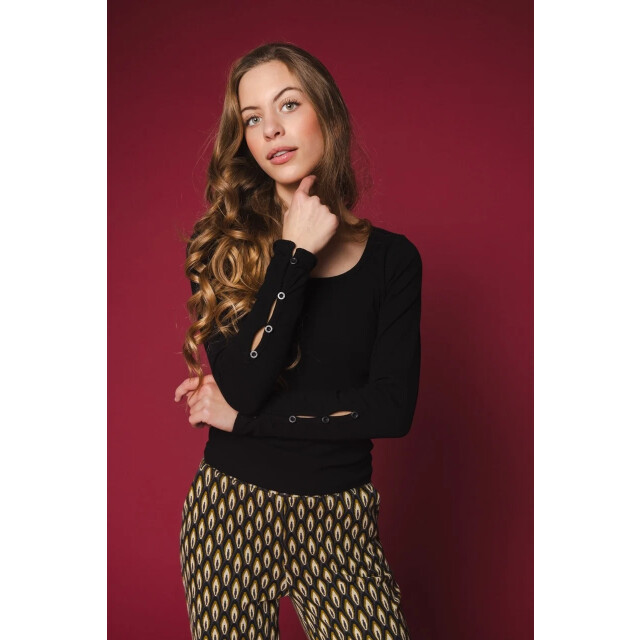 Looxs Revolution Rib jersey top voor meisjes in de kleur 2433-5424-099 large