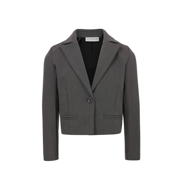 Looxs Revolution Cropped blazer grey melee voor meisjes in de kleur 2432-5048-006 large