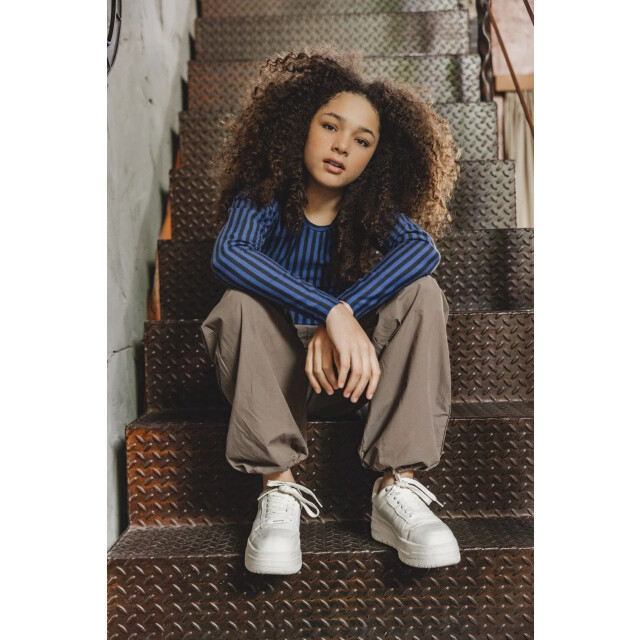 Looxs Revolution Longsleeve slim-fit vertical stripe voor meisjes in de kleur 2431-5406-145 large