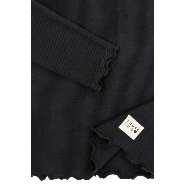 Looxs Revolution Longsleeve rib jersey graphite voor meisjes in de kleur 2431-7442-094 large