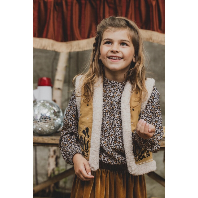 Looxs Revolution Viscose wijde blouse winter dots voor meisjes in de kleur 2432-7166-839 large