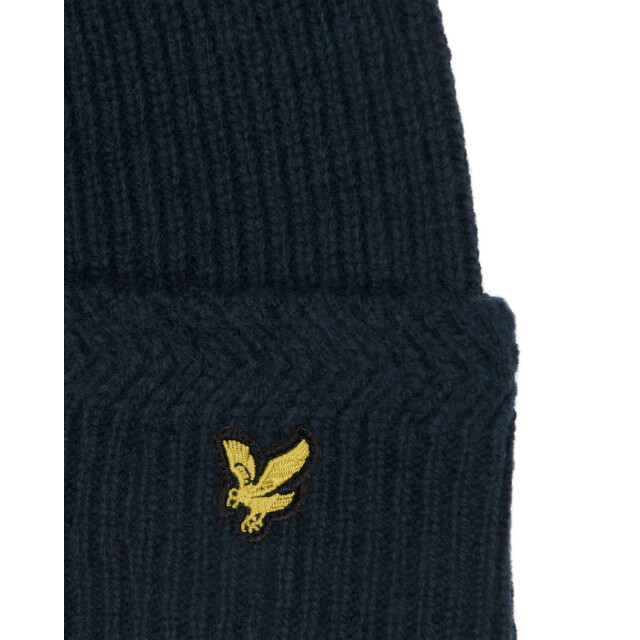 Lyle and Scott racked ribbed beanie muts sportcasual - 057758_240-ONE large