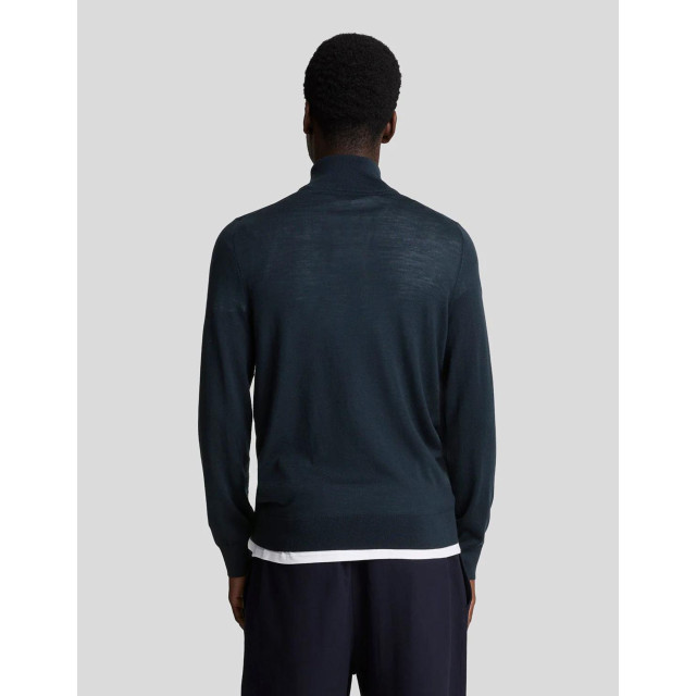 Lyle and Scott Lyle&scott tonal eagle merino quarter zip jumper truien kn2122vc KN2122VC large