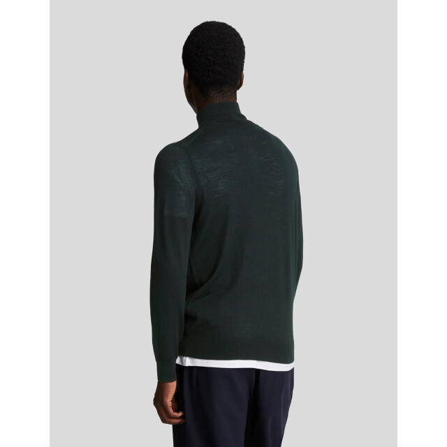 Lyle and Scott Lyle&scott tonal eagle merino quarter zip jumper truien kn2122vc KN2122VC large