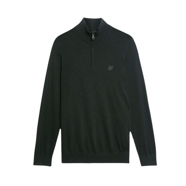 Lyle and Scott Lyle&scott tonal eagle merino quarter zip jumper truien kn2122vc KN2122VC large