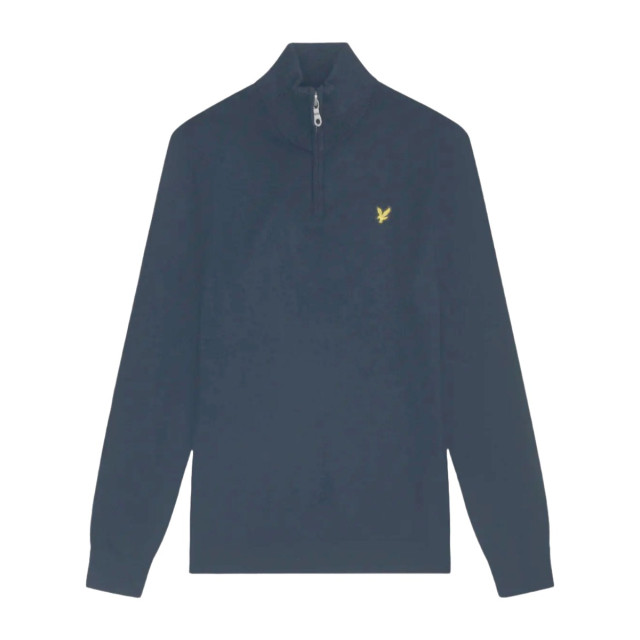 Lyle and Scott Lyle&scott cotton merino quarter zip truien kn2112vc KN2112VC large