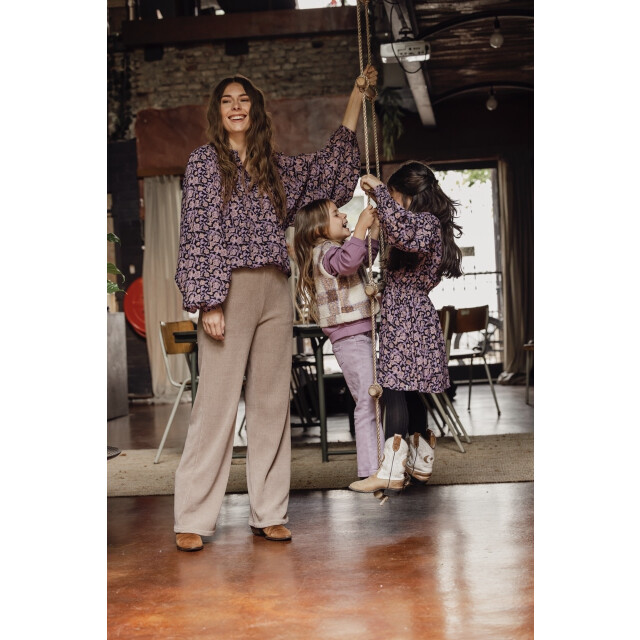 Looxs Revolution Lxs viscose wijde blouse autums flower voor dames in de kleur 2431-9150-960 large