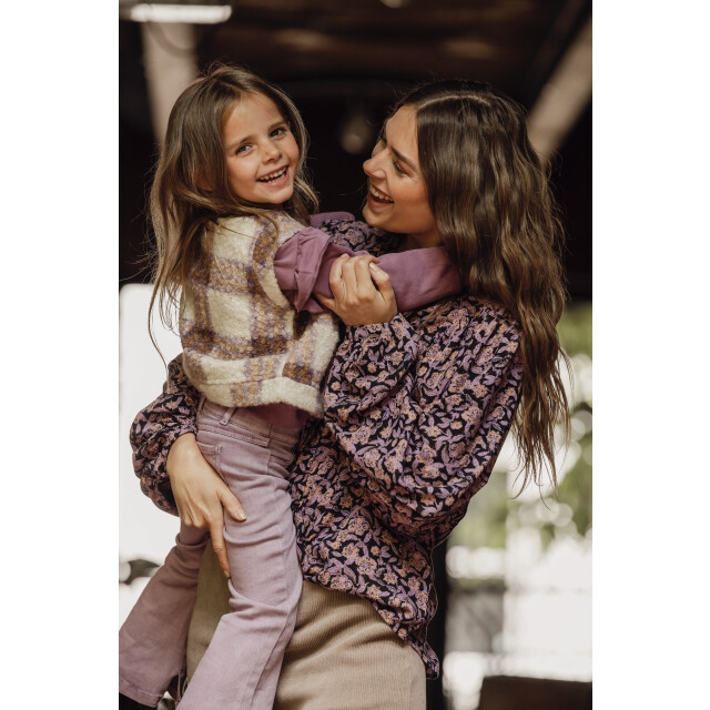 Looxs Revolution Lxs viscose wijde blouse autums flower voor dames in de kleur 2431-9150-960 large