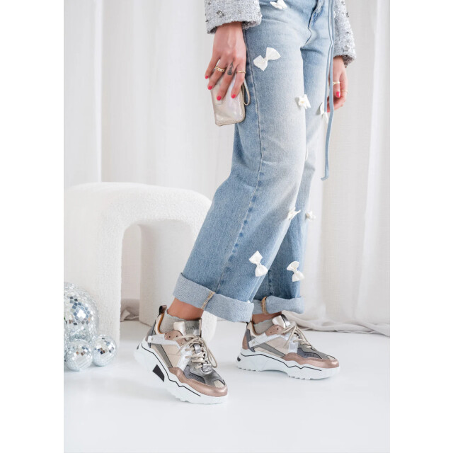 DWRS Label Pluto leer combi j5217-68 stone/cipra J5217-68 large