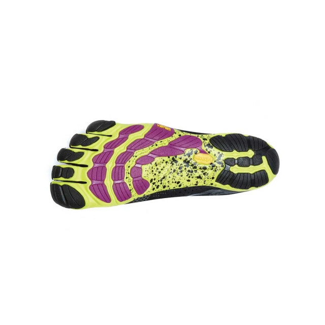 Vibram V-run 16w3105 black/yellow/purple V-Run 16W3105 Black/Yellow/Purple large