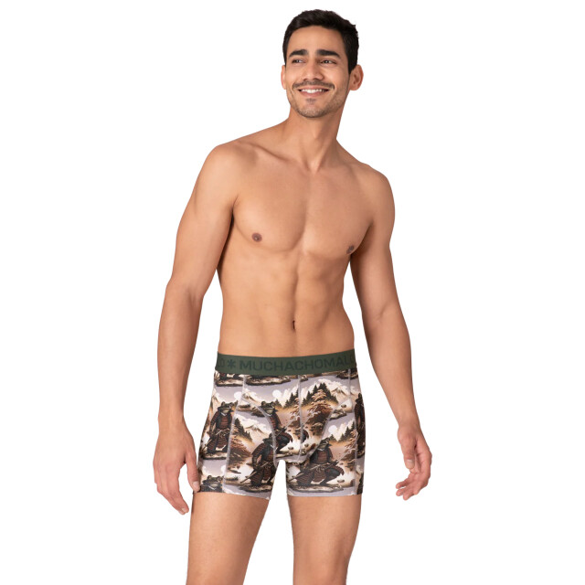 Muchachomalo Heren 12-pack boxershorts print/effen U-GOLDEN1010-12 large