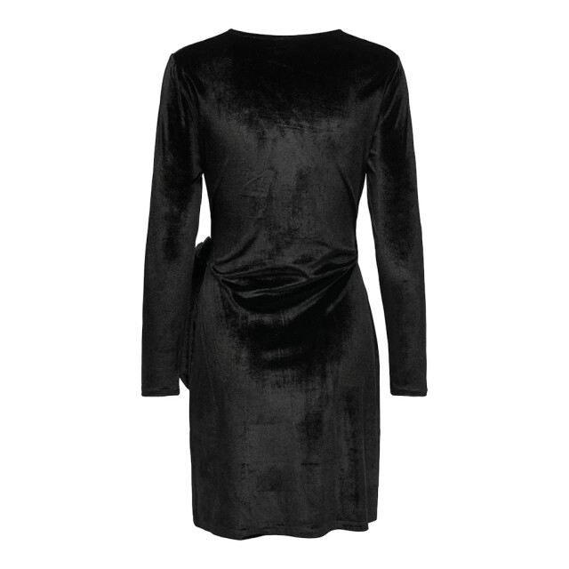 Jacqueline de Yong Sandy l/s velvet wrap dress 15336926 large