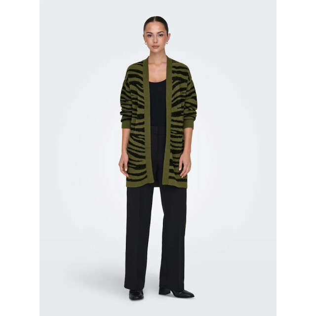 Jacqueline de Yong Lorraine animal l/s long cardigan 15328366 large