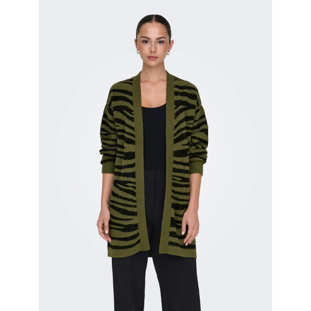 Jacqueline de Yong Lorraine animal l/s long cardigan 15328366 large