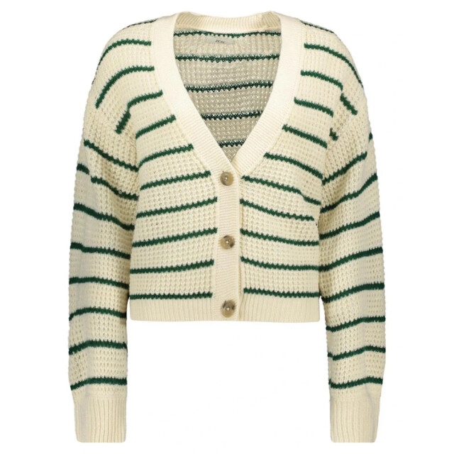 Jacqueline de Yong Ellen l/s v-neck stripe cardigan 15328338 large