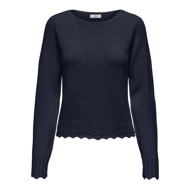 Jacqueline de Yong Grace l/s boatneck struc pullover knt 15330546 large